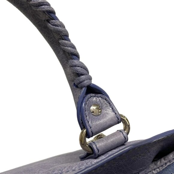 Auth BALENCIAGA The Giant Town 285434 Blue Leather - Handbag - Picture 8 of 15